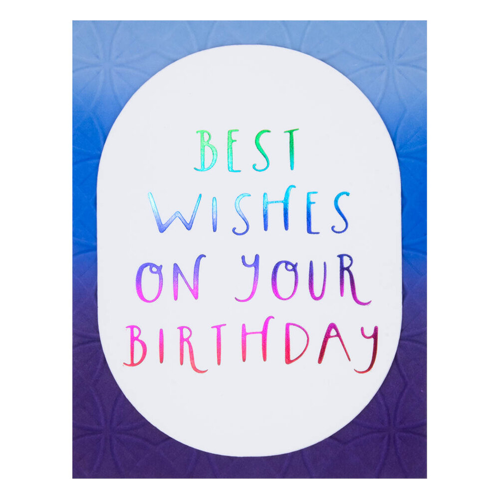 Spellbinders Best Wishes on Your Birthday Glimmer Hot Foil Plate (GLP-404) (OUTLET) Spellbinders Best Wishes on Your Birthday Glimmer Hot Foil Plate (GLP-404) (OUTLET)