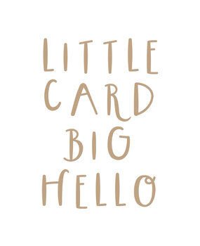 Spellbinders Little Card Big Hello Glimmer Hot Foil Plate (GLP-402) (OUTLET)