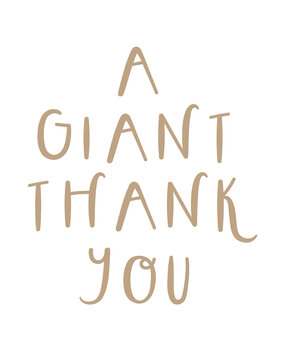 Spellbinders Giant Thank You Glimmer Hot Foil Plate (GLP-400) (OUTLET)