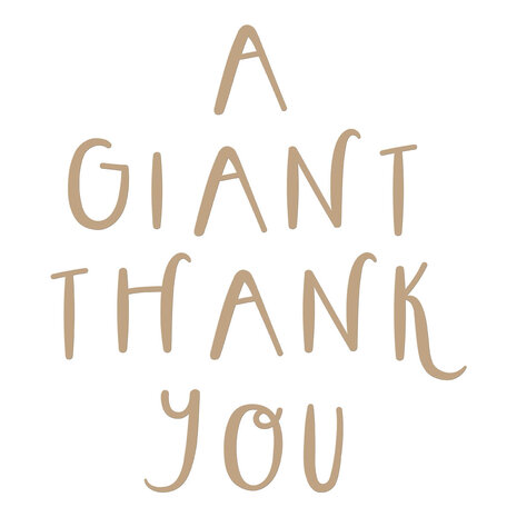 Spellbinders Giant Thank You Glimmer Hot Foil Plate (GLP-400) (OUTLET)