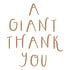 Giant Thank You Glimmer Hot Foil Plate (GLP-400) (OUTLET) Giant Thank You Glimmer Hot Foil Plate (GLP-400) (OUTLET)