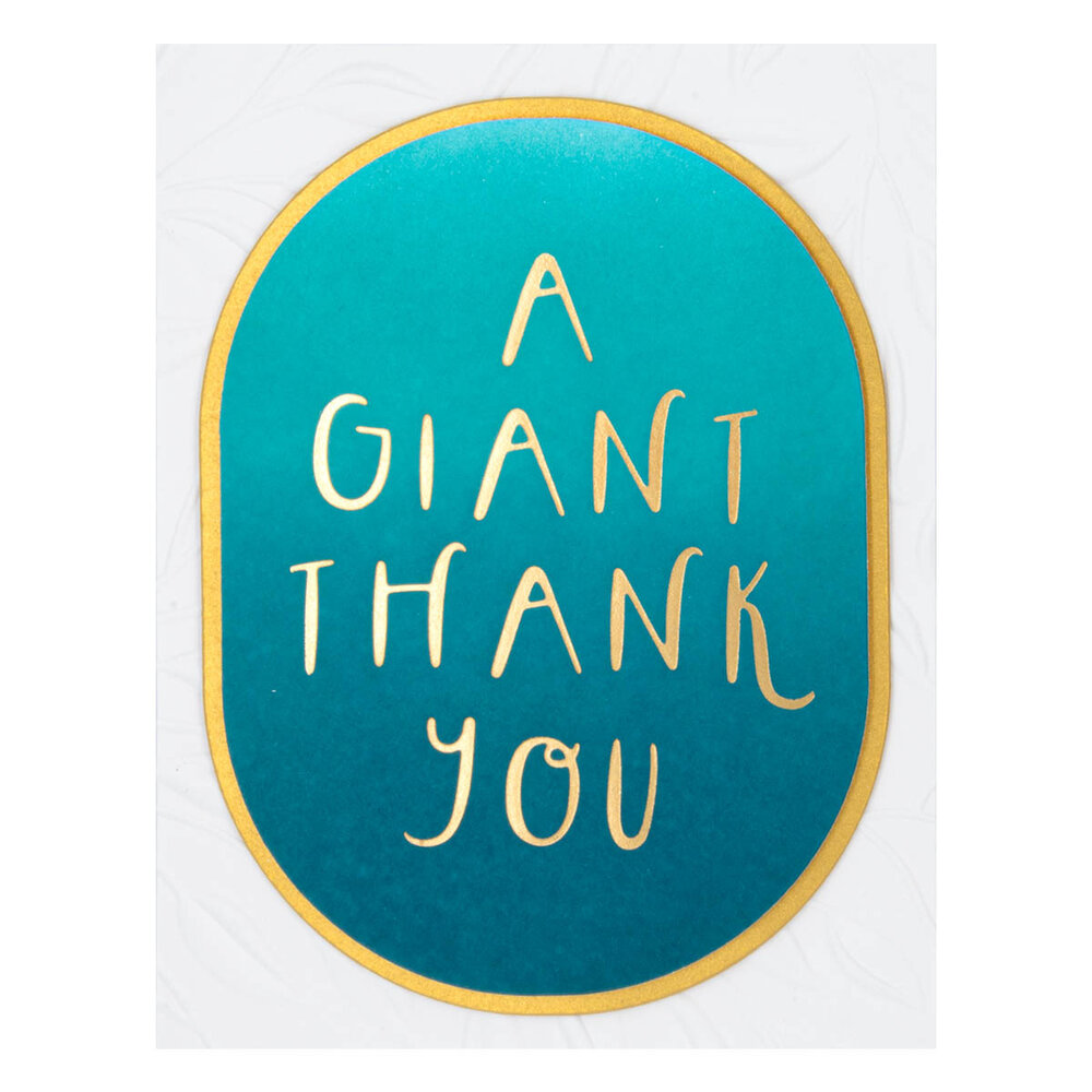 Spellbinders Giant Thank You Glimmer Hot Foil Plate (GLP-400) (OUTLET)