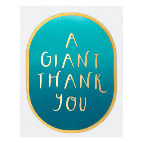 Spellbinders Giant Thank You Glimmer Hot Foil Plate (GLP-400) (OUTLET)