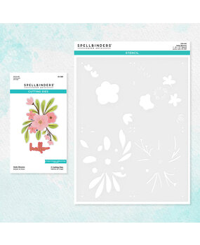 Spellbinders Hello Blooms Stencil & Die Bundle (BD-0763) (OUTLET) Spellbinders Hello Blooms Stencil & Die Bundle (BD-0763) (OUTLET)