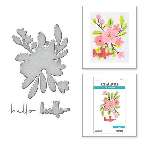 Spellbinders Hello Blooms Stencil & Die Bundle (BD-0763) (OUTLET) Spellbinders Hello Blooms Stencil & Die Bundle (BD-0763) (OUTLET)