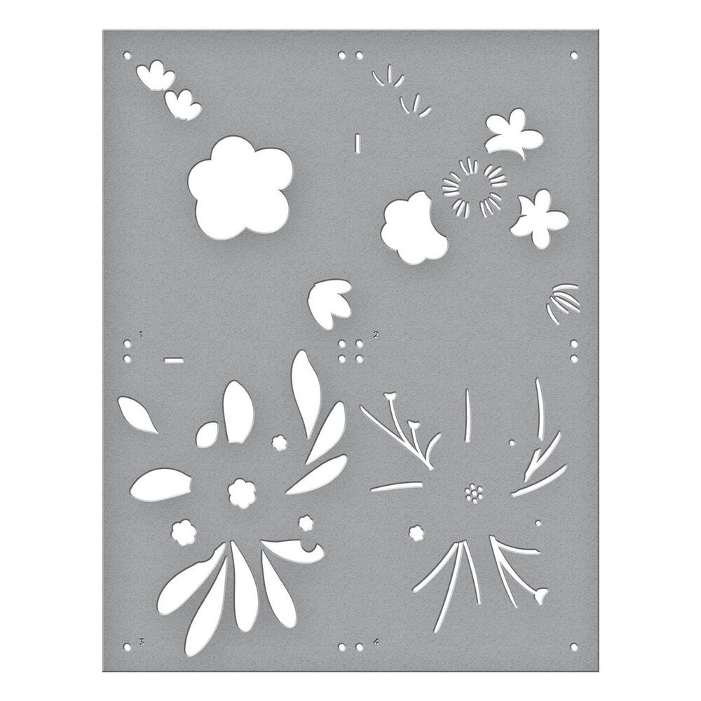 Spellbinders Hello Blooms Stencil & Die Bundle (BD-0763) (OUTLET) Spellbinders Hello Blooms Stencil & Die Bundle (BD-0763) (OUTLET)