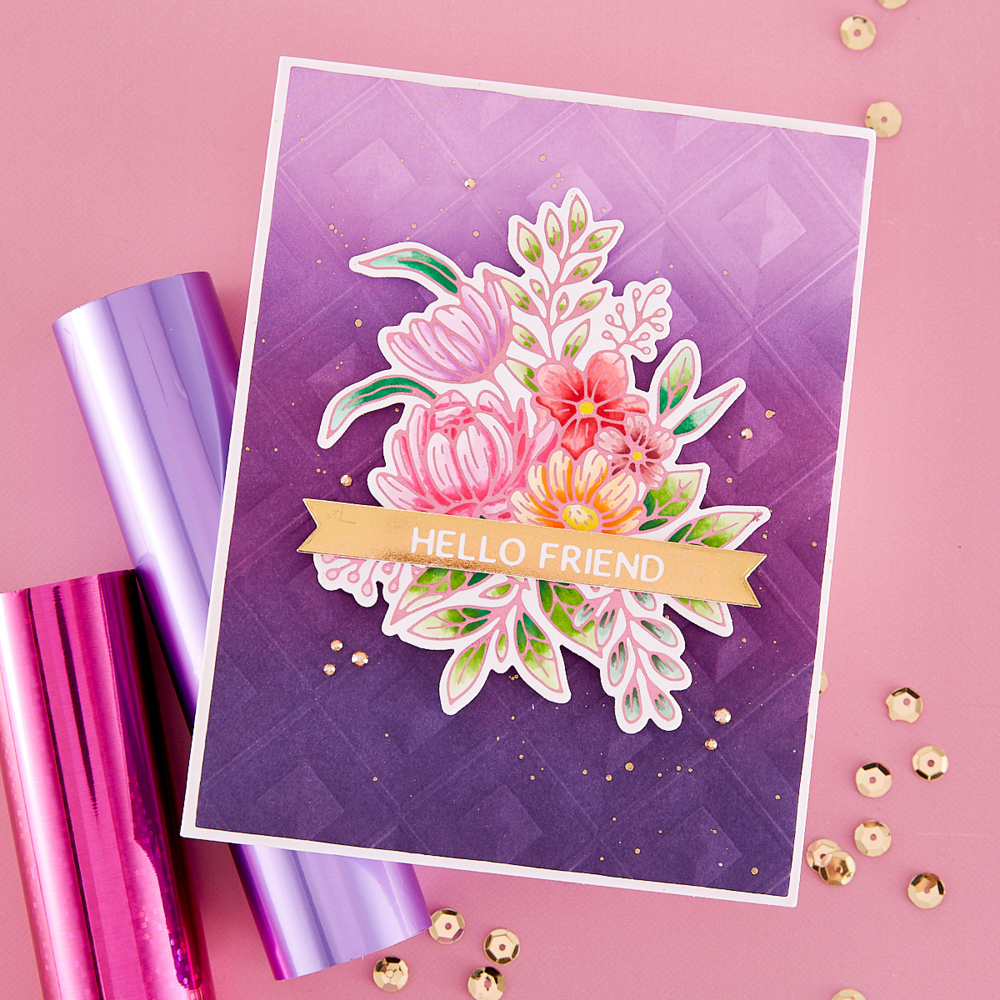 Spellbinders Hexi-Gem Blooms Glimmer Hot Foil Plate & Die Set (GLP-409) (OUTLET) Spellbinders Hexi-Gem Blooms Glimmer Hot Foil Plate & Die Set (GLP-409) (OUTLET)