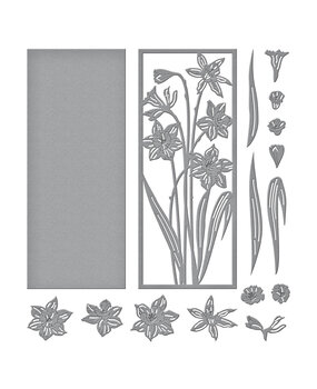 Spellbinders Daffodil Frame Etched Dies (S4-1284) (OUTLET)