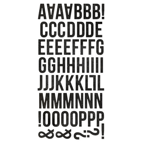 Simple Stories Simple Vintage Essentials Foam Alphas Vintage Black (129pcs) (20421) (DISCONTINUED)