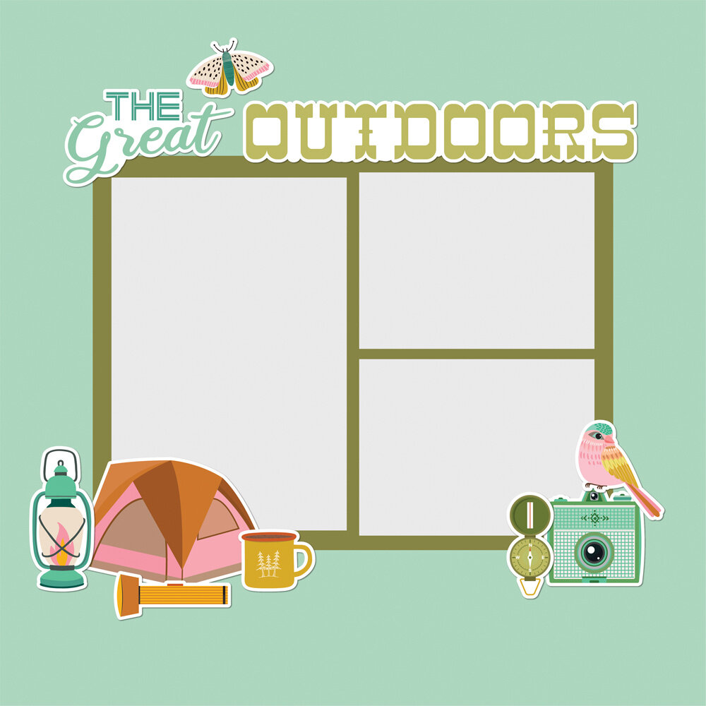 Simple Stories Trail Mix Simple Pages Pieces (15pcs) (20328) (DISCONTINUED)