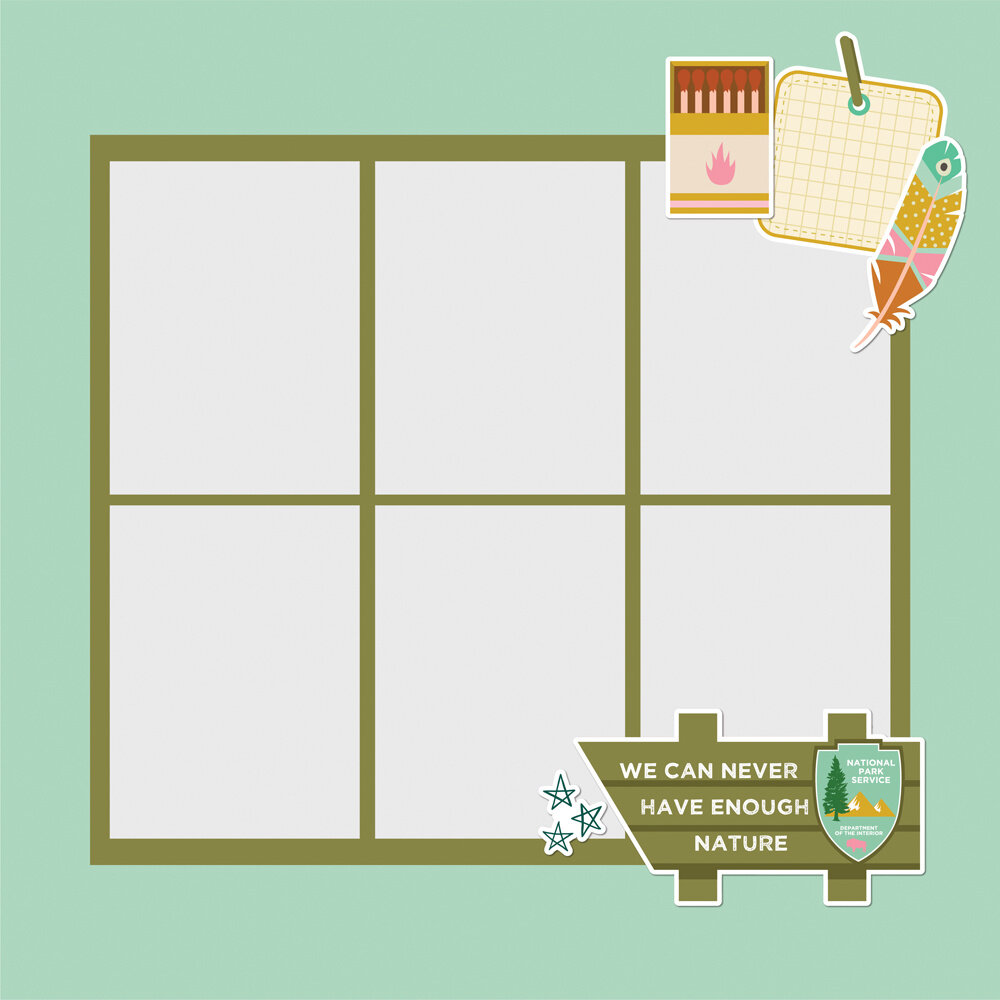 Simple Stories Trail Mix Simple Pages Pieces (15pcs) (20328) (DISCONTINUED)