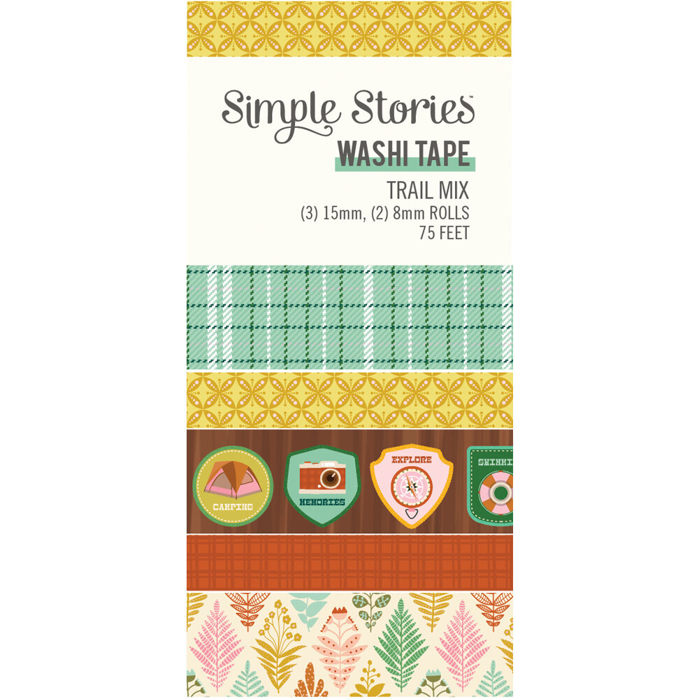 Simple Stories Trail Mix Washi Tape (20326) (OUTLET)
