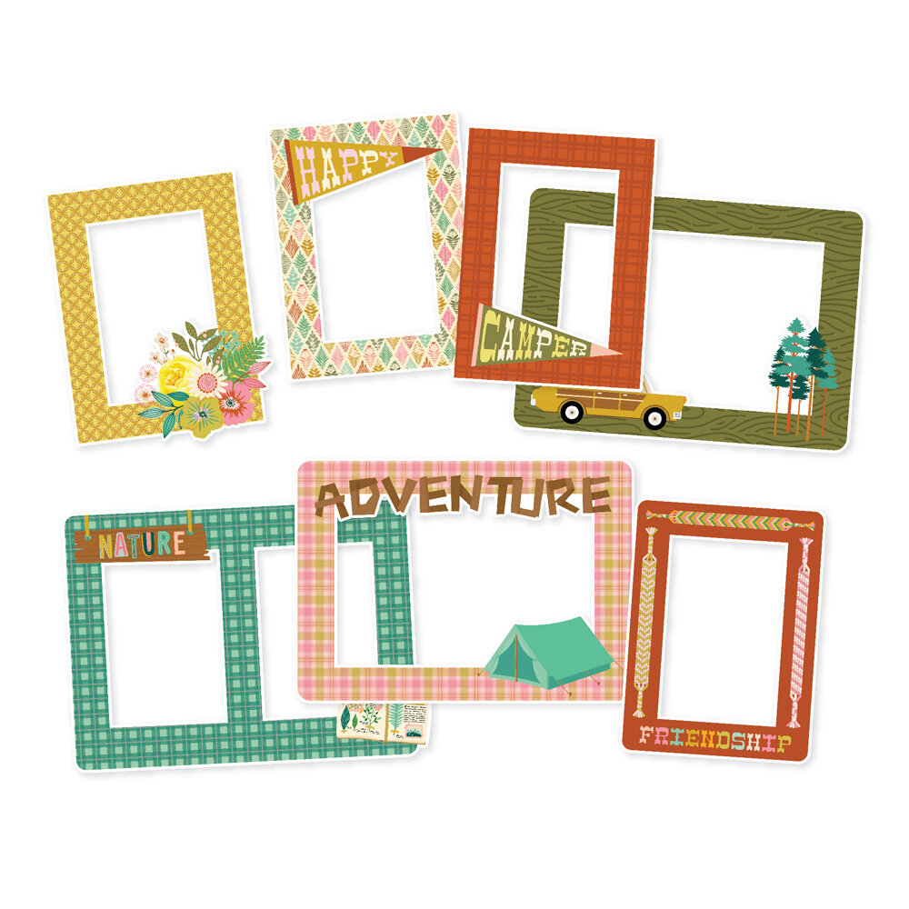 Simple Stories Trail Mix Chipboard Frames (6pcs) (20322) (DISCONTINUED)