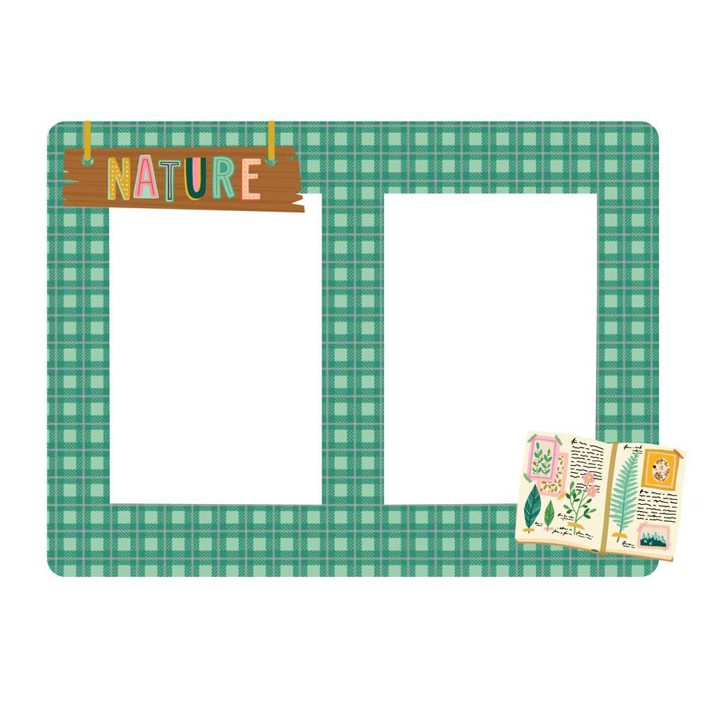 Simple Stories Trail Mix Chipboard Frames (6pcs) (20322) (DISCONTINUED)