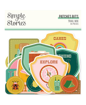 Simple Stories Trail Mix Patches Bits (46pcs) (20320) (DISCONTINUED)