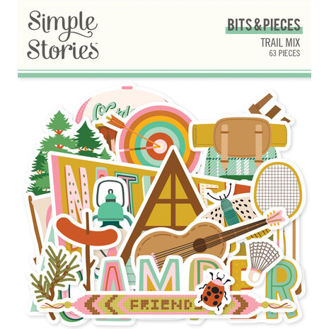 Simple Stories Trail Mix Bits & Pieces (63pcs) (20318) (DISCONTINUED)
