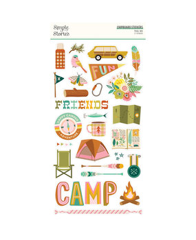 Simple Stories Trail Mix Chipboard Stickers (27pcs) (20317) (DISCONTINUED)