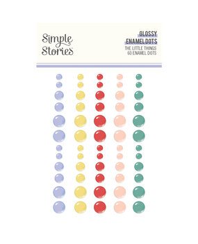 Simple Stories The Little Things Glossy Enamel Dots (60pcs) (20225) (DISCONTINUED)