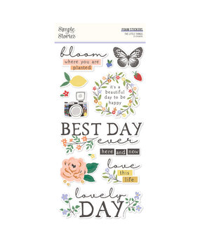 Simple Stories The Little Things Foam Stickers (25pcs) (20223) (DISCONTINUED)
