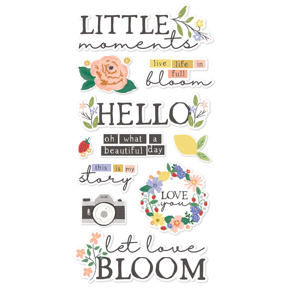 Simple Stories The Little Things Foam Stickers (25pcs) (20223) (DISCONTINUED)