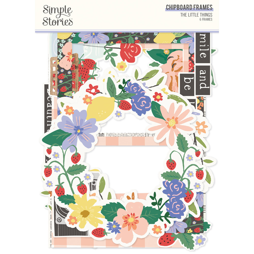 Simple Stories The Little Things Chipboard Frames (6pcs) (20222) (DISCONTINUED)
