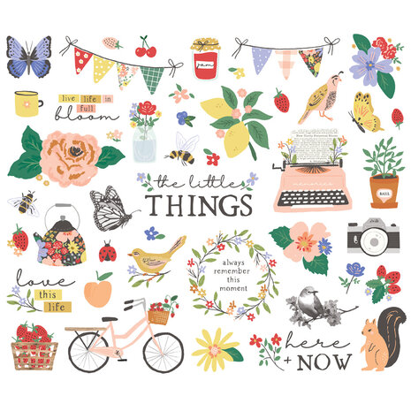 Simple Stories The Little Things Bits & Pieces (45pcs) (20218) (DISCONTINUED)