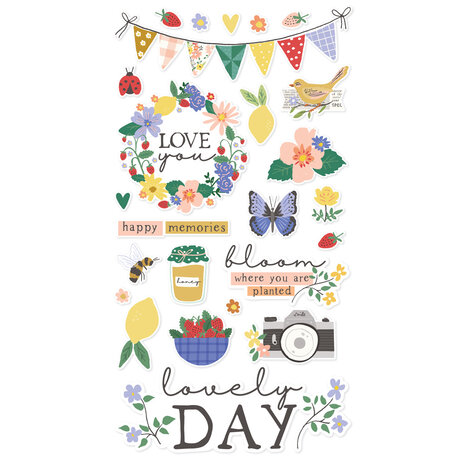 Simple Stories The Little Things Chipboard Stickers (25pcs) (20217) (DISCONTINUED)