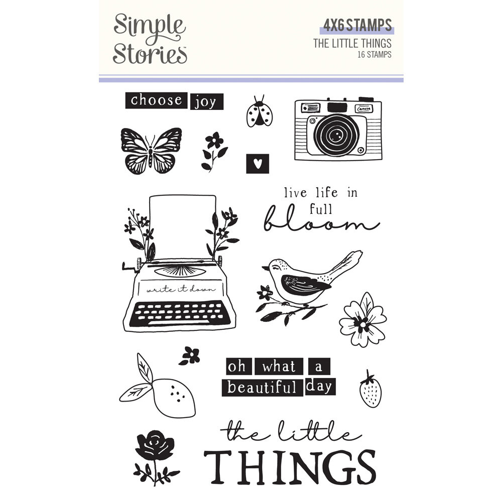 Simple Stories The Little Things Clear Stamps (16pcs) (20216) (DISCONTINUED)