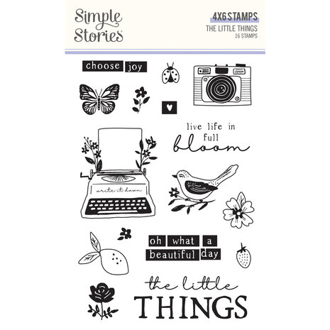 Simple Stories The Little Things Clear Stamps (16pcs) (20216) (DISCONTINUED)