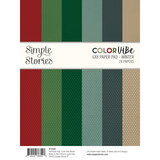 Simple Stories Color Vibe 6x8 Inch Paper Pad Winter (13499) (DISCONTINUED)