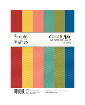 Simple Stories Color Vibe 6x8 Inch Paper Pad Bolds (13495) (DISCONTINUED)