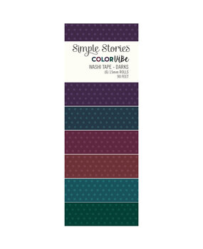 Simple Stories Color Vibe Washi Tape Darks (13470) (DISCONTINUED)