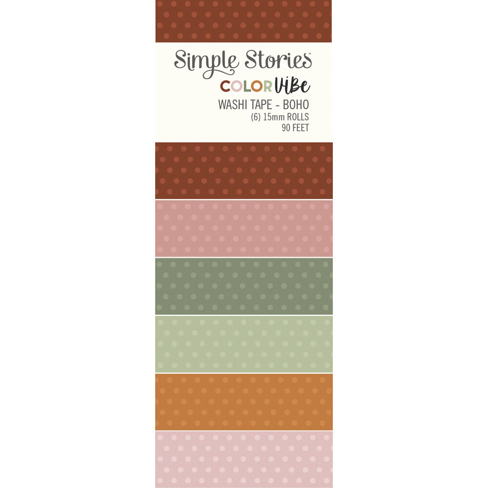 Simple Stories Color Vibe Washi Tape Boho (13484) (DISCONTINUED)