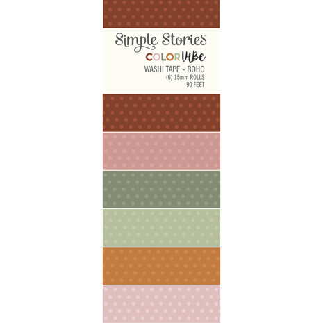 Simple Stories Color Vibe Washi Tape Boho (13484) (DISCONTINUED)