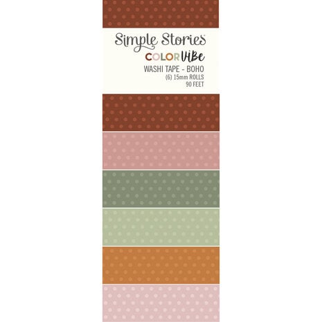 Simple Stories Color Vibe Washi Tape Boho (13484) (OUTLET)