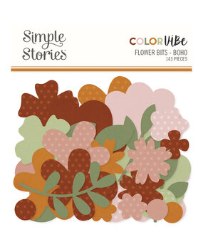Simple Stories Color Vibe Flowers Bits Boho (143pcs) (13481) (DISCONTINUED)