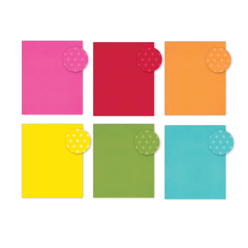 Simple Stories Color Vibe 6x8 Inch Paper Pad Brights (13492) (DISCONTINUED)