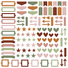 Simple Stories Color Vibe Chipboard Bits Boho (120pcs) (13480) (DISCONTINUED)