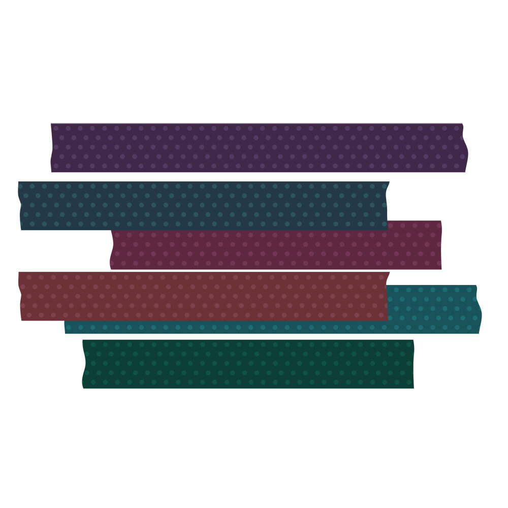 Simple Stories Color Vibe Washi Tape Darks (13470) (OUTLET)