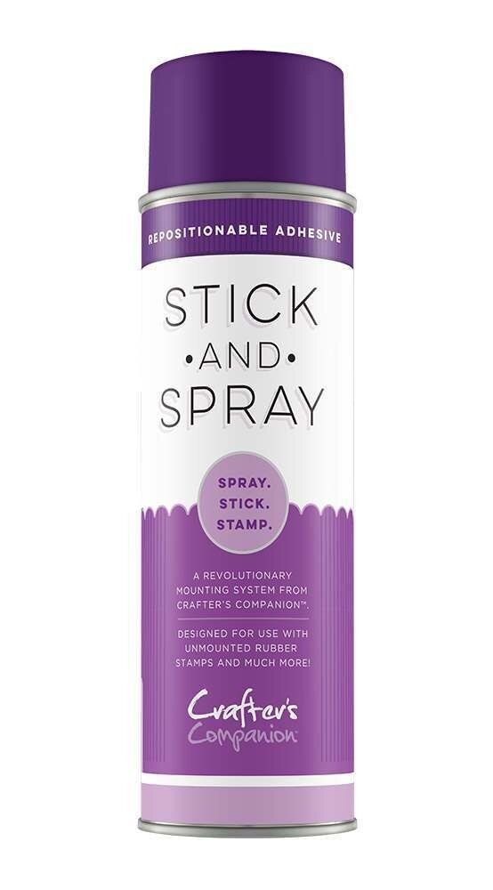 Crafter's Companion Stick and Spray Mounting Adhesive - Purple Can (STK-SPR)