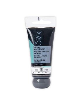 Sizzix Creamy Matte Acrylic Paint Black 60ml (664558) (DISCONTINUED)