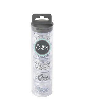 Sizzix Sequins & Beads Silver (5g x 5pcs) (663813) (DISCONTINUED)
