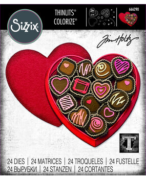 Sizzix Thinlits Colorize by Tim Holtz True Love (24pcs) (666290) Sizzix Thinlits Colorize by Tim Holtz True Love (24pcs) (666290)