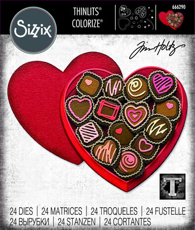 Sizzix Thinlits Colorize by Tim Holtz True Love (24pcs) (666290)