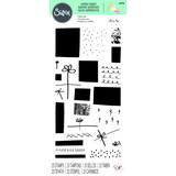 Sizzix Clear Stamps by Olivia Rose Giftwrap (23pcs) (664935) (DISCONTINUED)