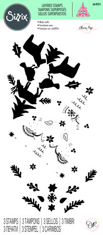 Sizzix Clear Stamps by Olivia Rose Folk Tree (3pcs) (664934) (DISCONTINUED) Sizzix Clear Stamps by Olivia Rose Folk Tree (3pcs) (664934) (DISCONTINUED)