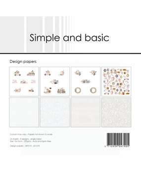 Simple and Basic Cozy Christmas  6x6 Inch Paper Pack (SBP518) (DISCONTINUED) Simple and Basic Cozy Christmas  6x6 Inch Paper Pack (SBP518) (DISCONTINUED)