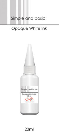 Simple and Basic Opaque White Ink 20ml (SBI001) (DISCONTINUED)