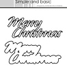 Simple and Basic Merry Christmas Cutting Dies (SBD323) (DISCONTINUED)