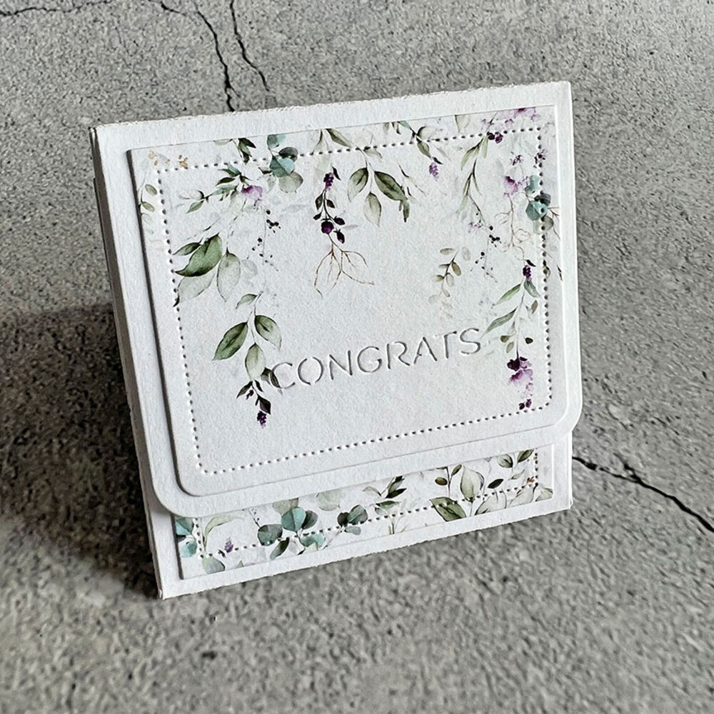 Simple and Basic Triangle Box w/ Add-Ons Cutting Dies (SBD320) (DISCONTINUED)